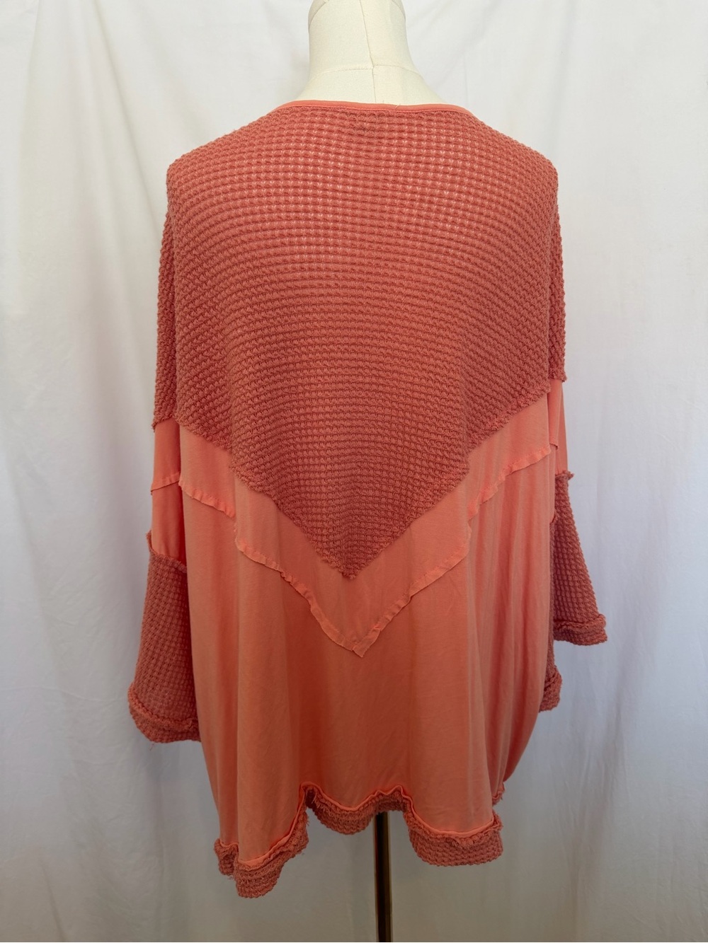 POL Coral Knit-Panel V-Neck Swim Coverup - Picture 5 of 5